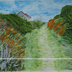 The Lizard point , Cornwall. high quality print from original acrylic painting