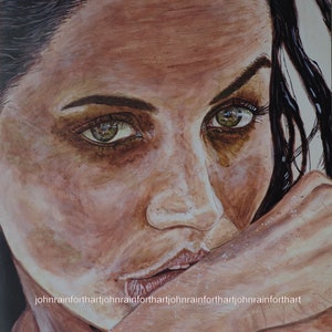 ANNA DE ARMAS. high quality print from acrylic painting