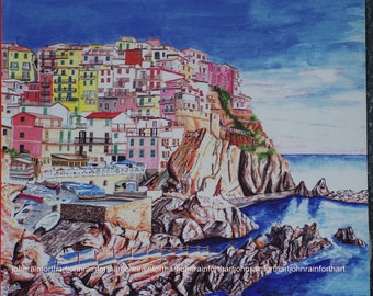 Manarola, Cinque Terre. Limited edition print