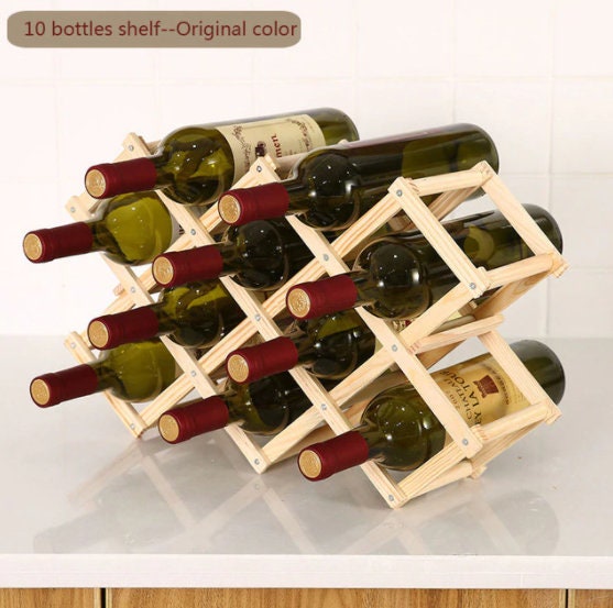 Natural Wood Wine Rack Wine racks bottle stand Etsy