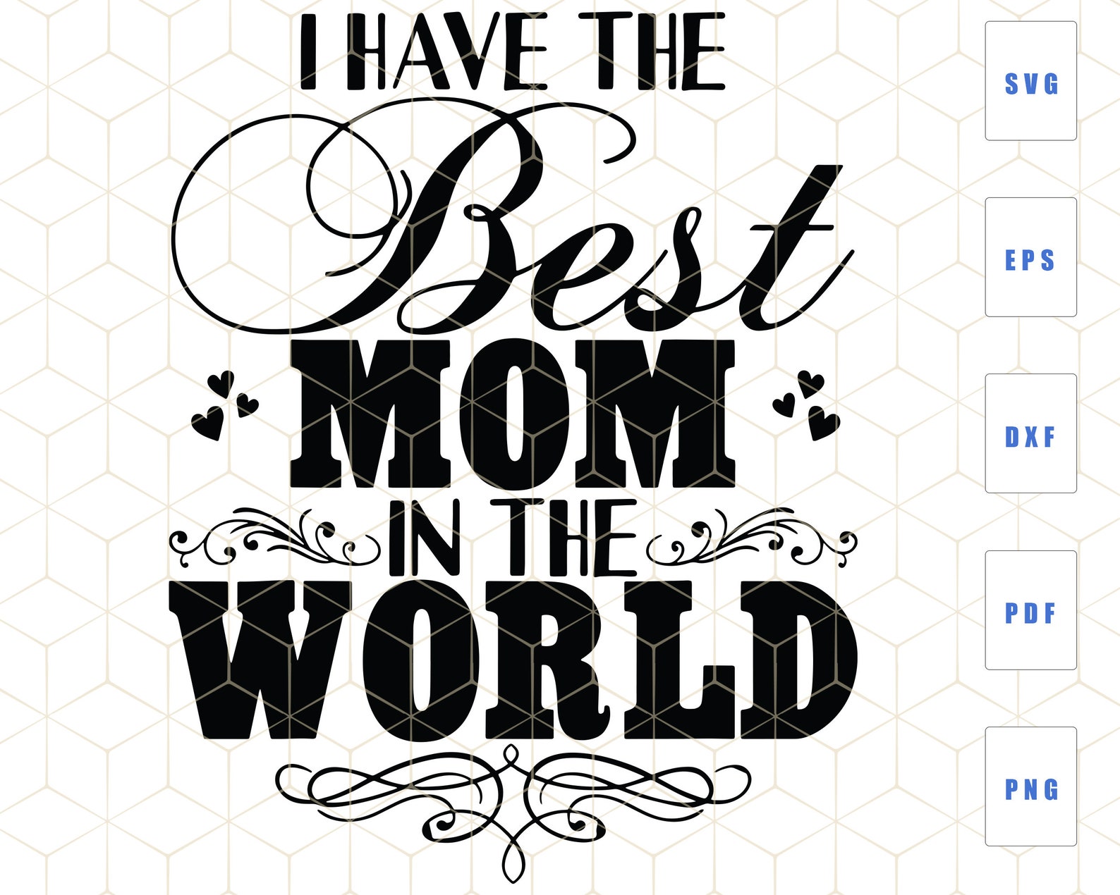 Welt beste Mama SVG ich habe die beste Mama in der Welt Etsy