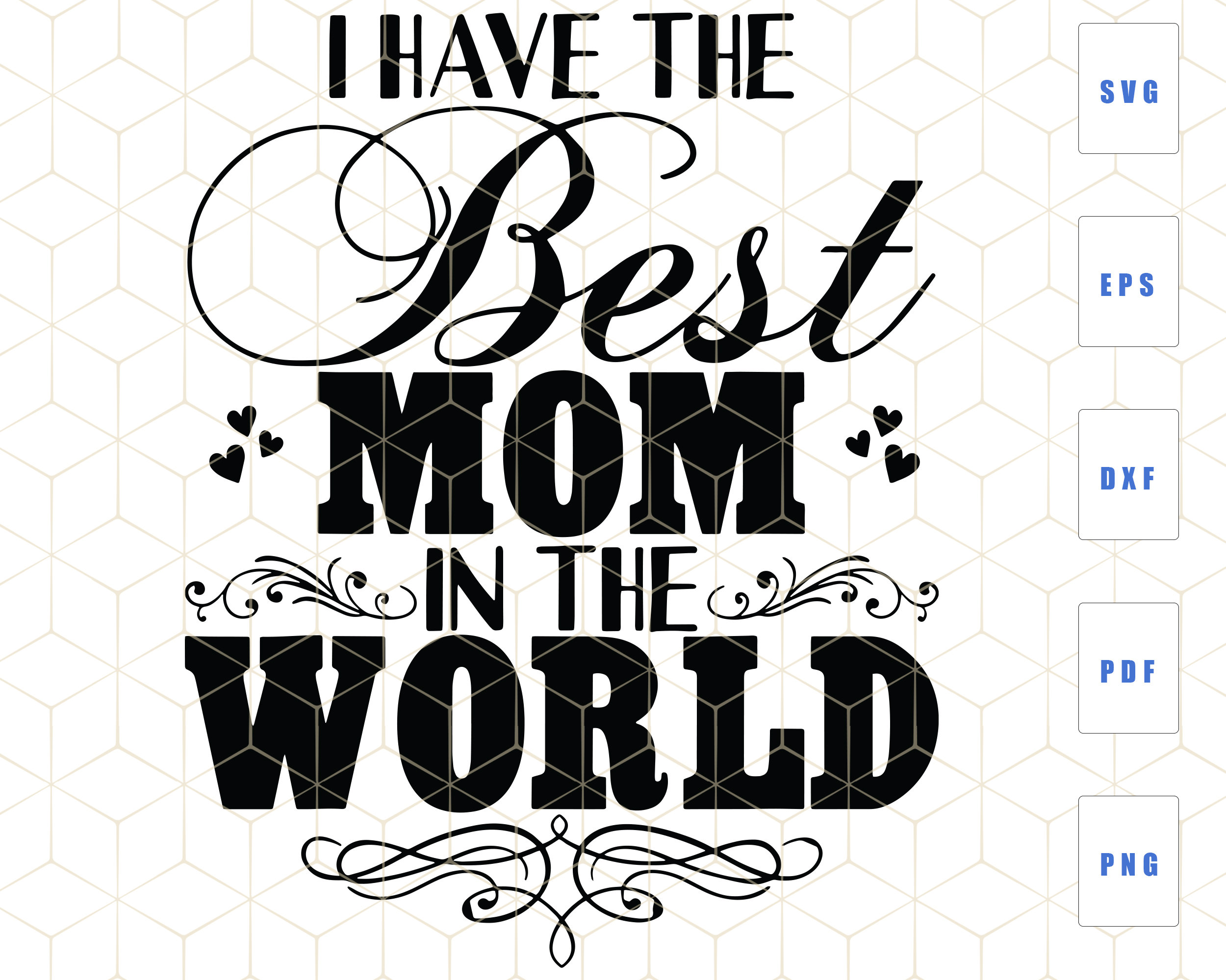 Welt beste Mama SVG ich habe die beste Mama in der Welt Etsy