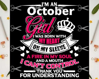 Download October Birthday Svg Etsy