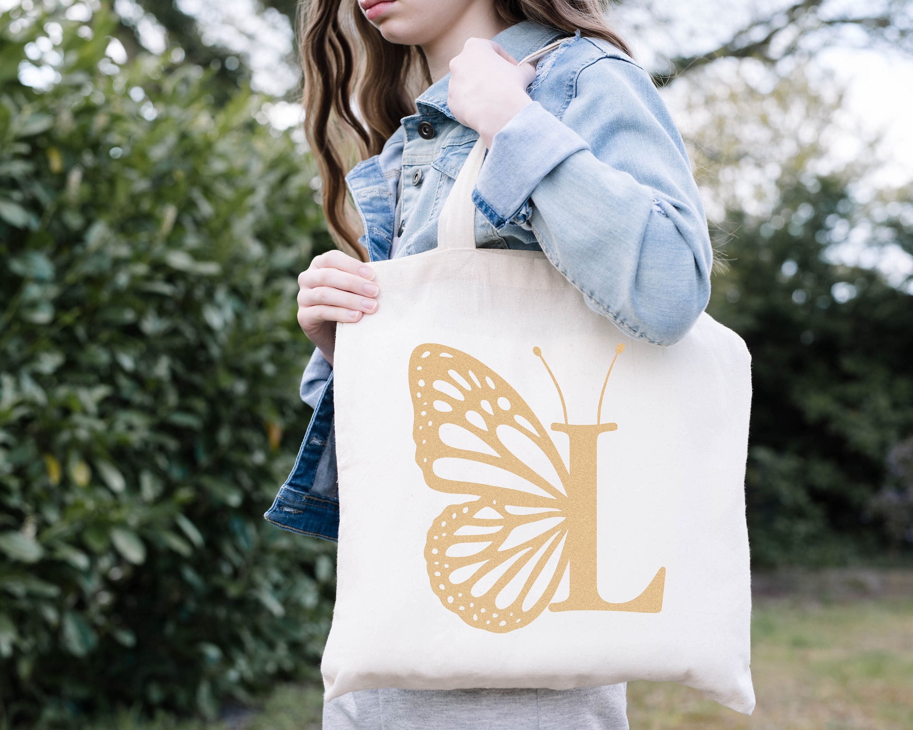 Initial Bag Personalized Monogram Tote Bag Bridesmaids 