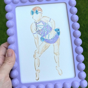 Retrato de baile en acuarela personalizado