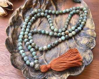 African Turquoise Mala