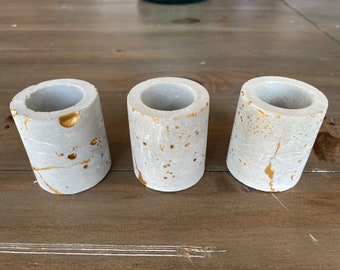 SET of 3 concrete cement planter | Mini succulent | air plant holder | Mini plant pot |pen holder | wedding/shower favor gifts