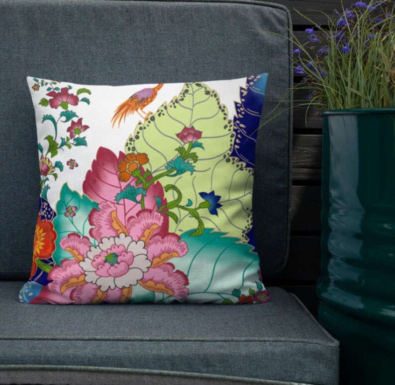Tobacco Leaf Throw Pillow Etsy