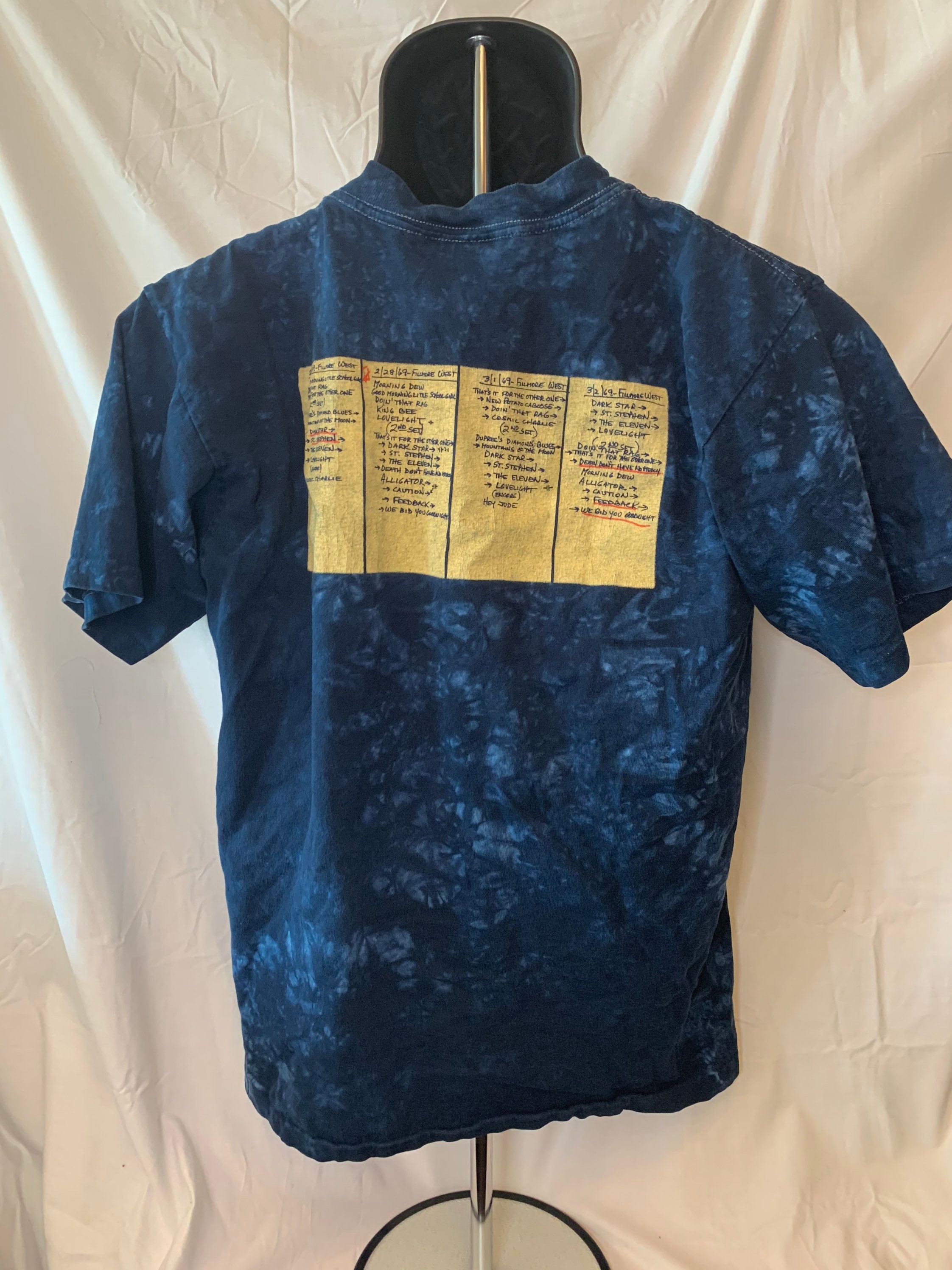 00's GRATEFUL DEAD 1969フィルモアウエスト Tシャツ M Vintage 1969 Grateful Dead Fillmore West Concert T-shirt - Etsy