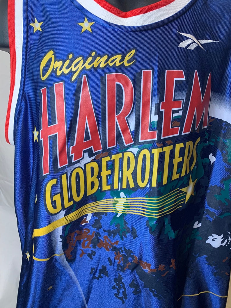 Vintage Rare Reebok The Original Harlem Globetrotters Basketball Jersey image 4