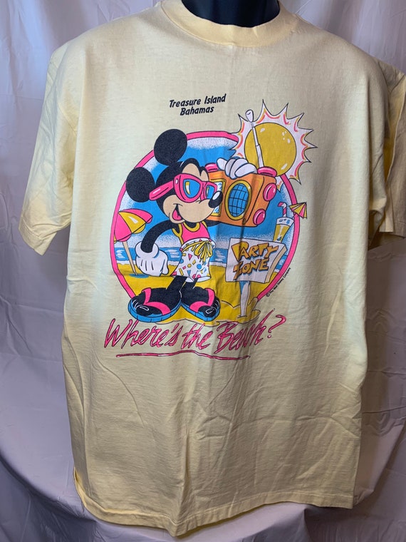 Vintage Mickey Mouse treasure Islamd Bahamas T-Shi