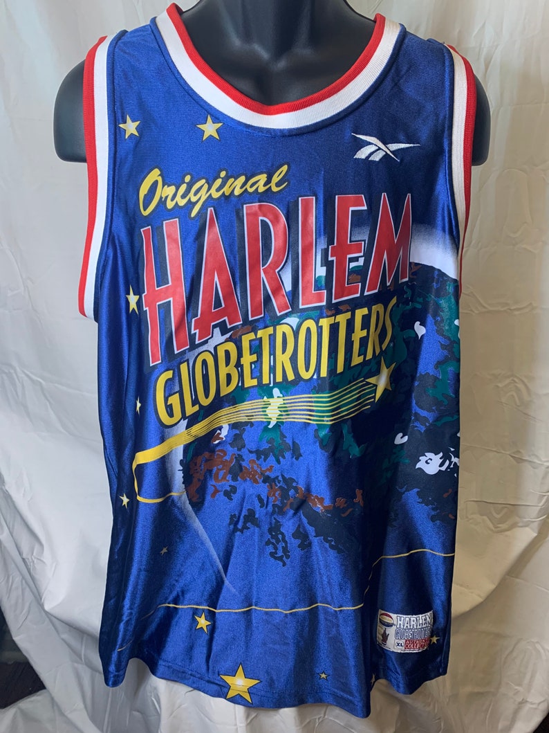 Vintage Rare Reebok The Original Harlem Globetrotters Basketball Jersey image 1