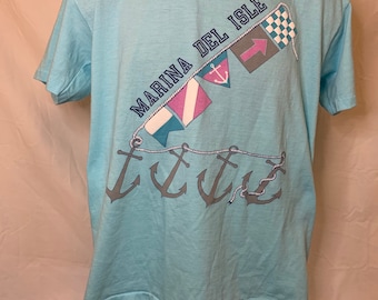 Vintage 90s Marina Del Isle Graphic T-Shirt