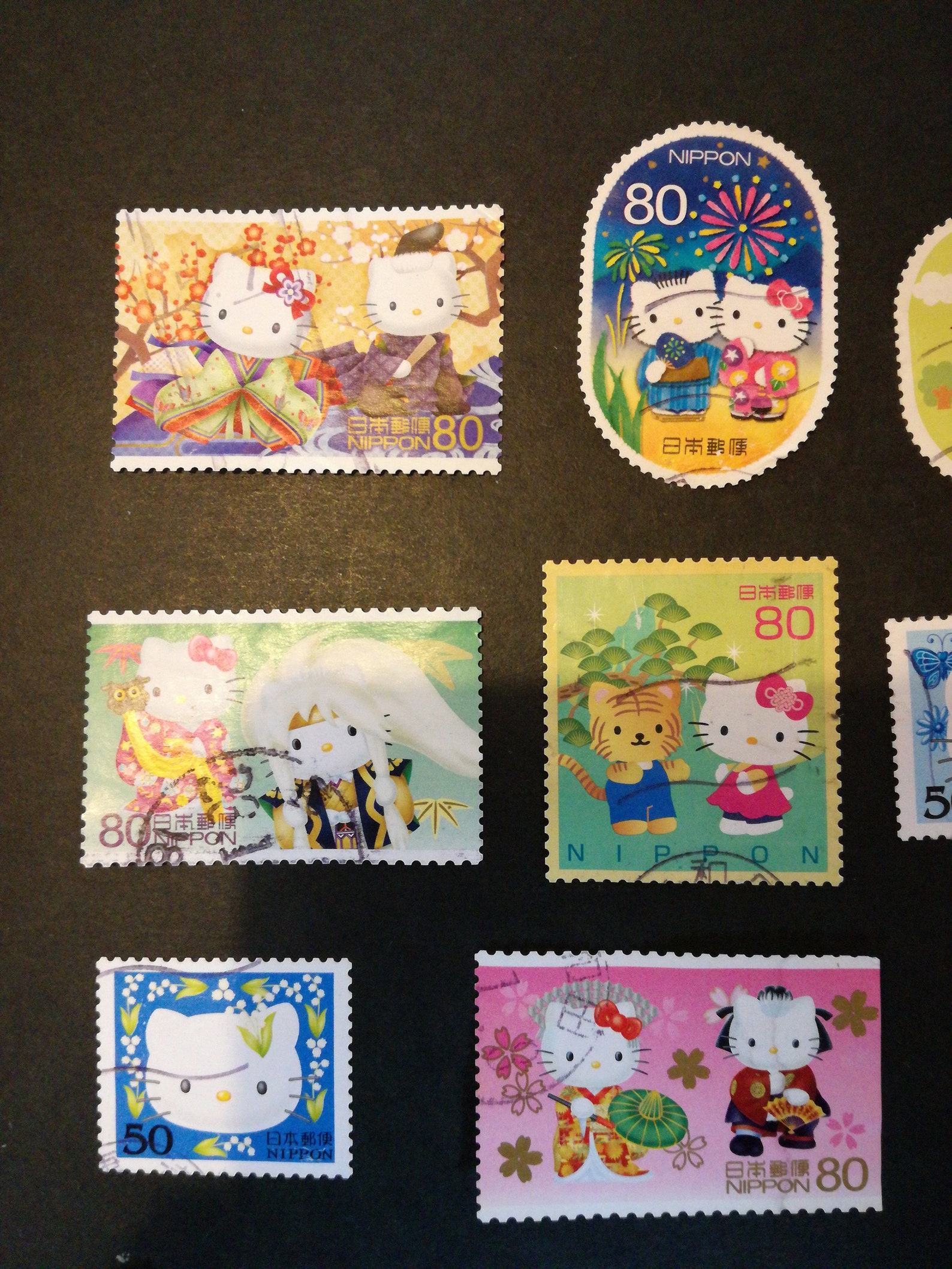 20 Hello Kitty Japanese Postage Stamps. All different. Etsy