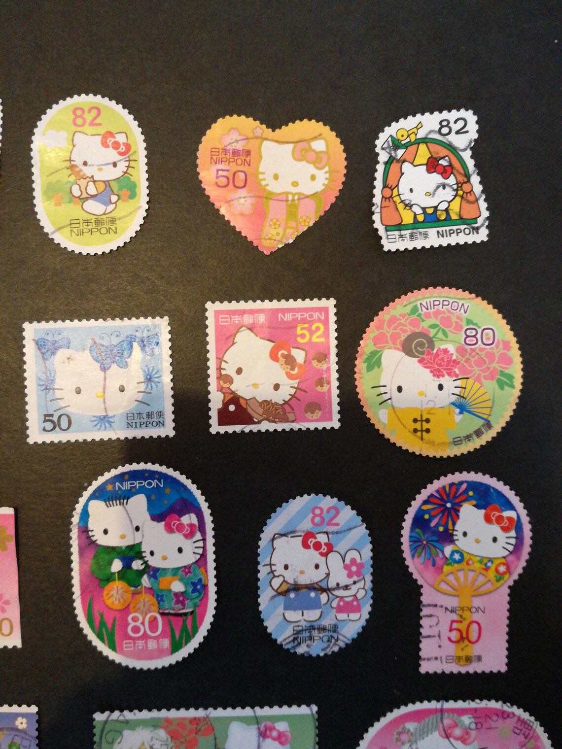 20 Hello Kitty Japanese Postage Stamps. All different. Etsy