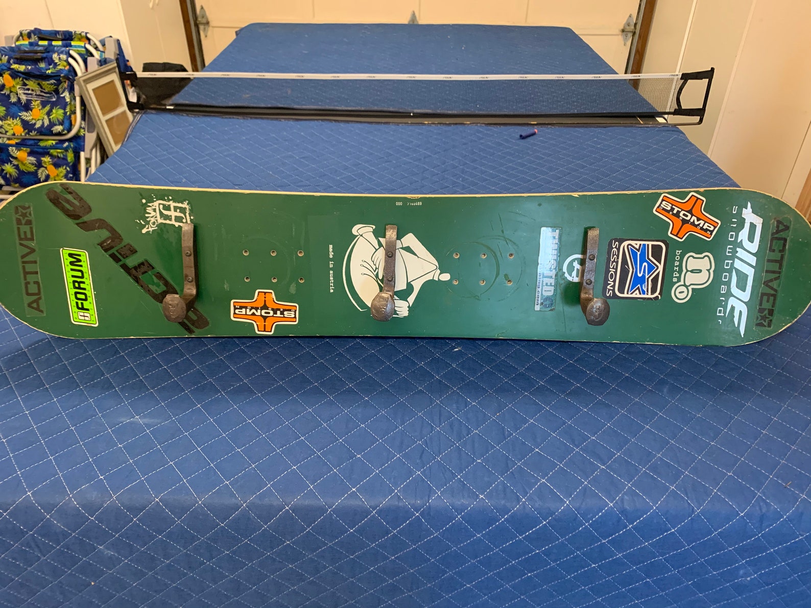 Vintage Snowboard Coat Rack | Etsy