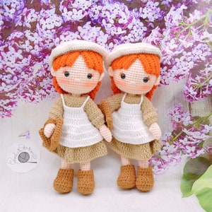 Anne crochet doll- Anne with an E- Amigurumi doll-Crochet doll-Handmade doll