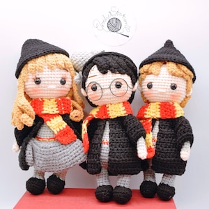 Harry Potter dolls collection-Witch and Wizard Collection Crochet Doll - Removable Clothing Plush Doll, Amigurumi Plush Doll