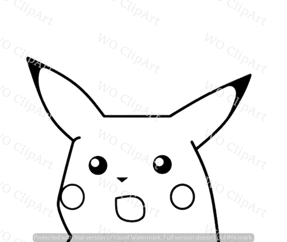 A meme using a blackened version of Pikachu, one the main