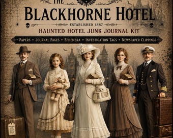 Haunted Hotel Guests Character Set - Character Ephemera | 6 Haunted Hotel Guests bonus character