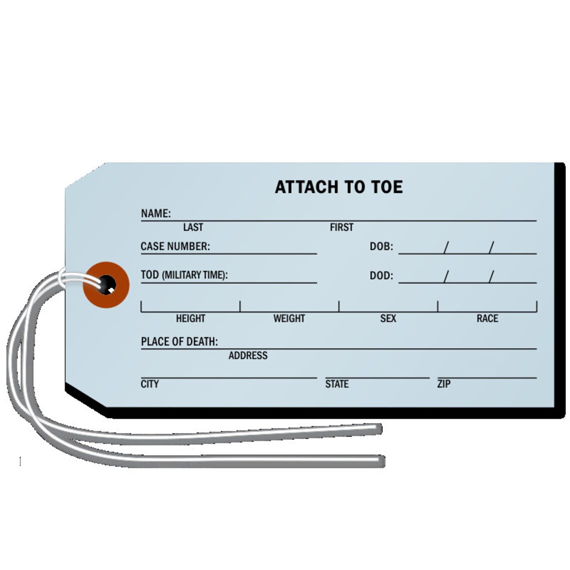 10 Coroner Toe Tags, Halloween Tags, Scrapbooking, Card Making, Junk ...