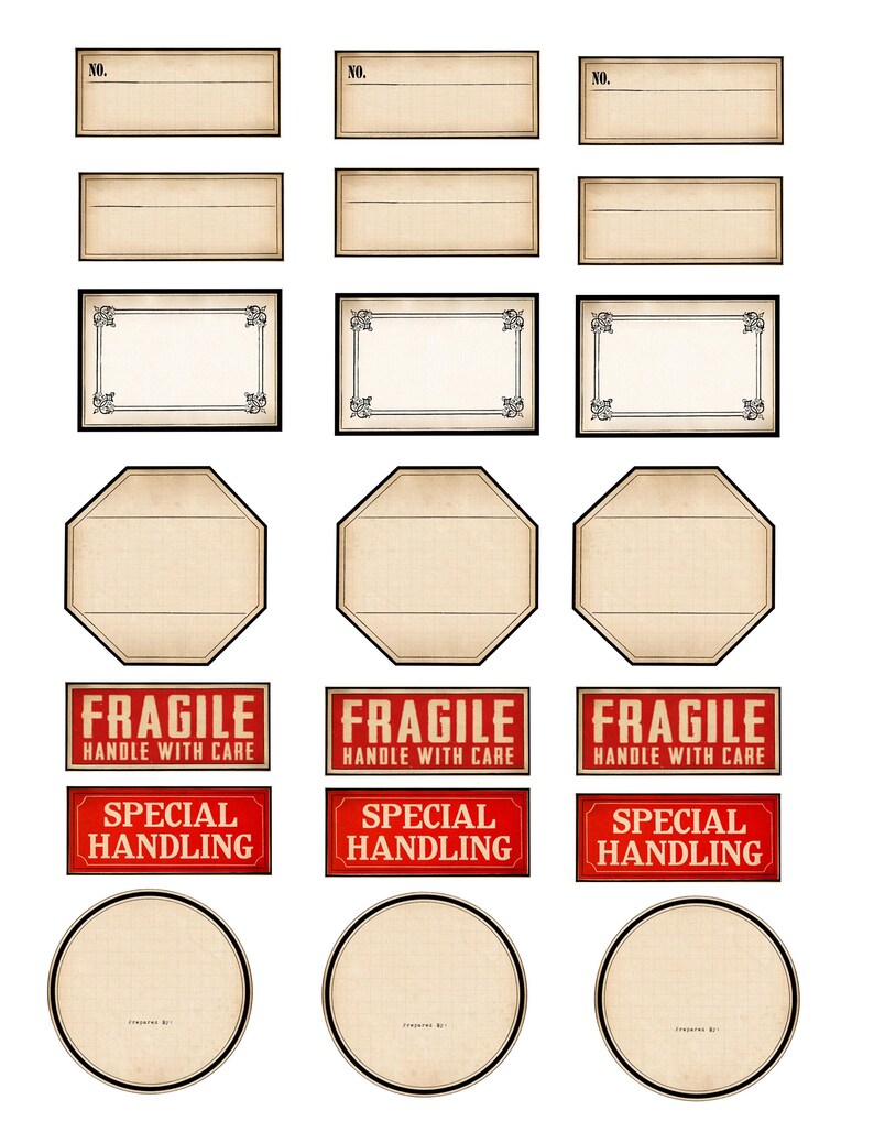 Field Notes Labels Field Notes Digital Kit With Tags and Labels - Etsy