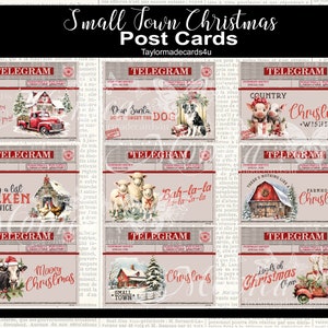 Kerstpostkaarten, afdrukbare kerst, kerstman stansvormen, papierkunst, scrapbooking, junkjournaal, kaarten maken,