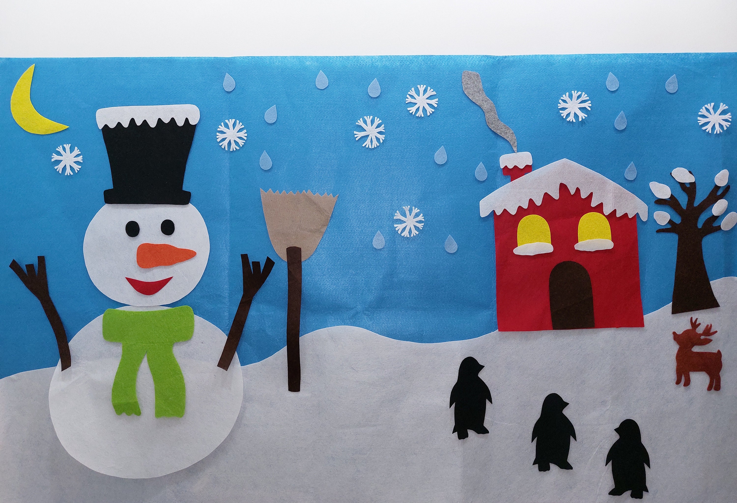 Learning School Toys Toys Games Snowman Felt Board Set For Kids Felt Wall Activity Kid S Birthday Gift Montessori Activity Age 2 3 4 5 6 7 Snowman Dressup Hamaguri Co Jp