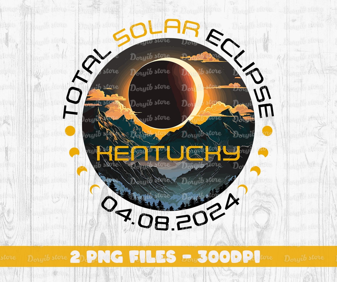 Kentucky Total Solar Eclipse April 8th 2024 Png, North America Tour Png ...