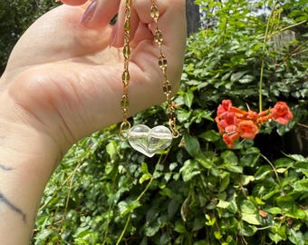 AAA grade Clear Quartz 15 1/2” necklace