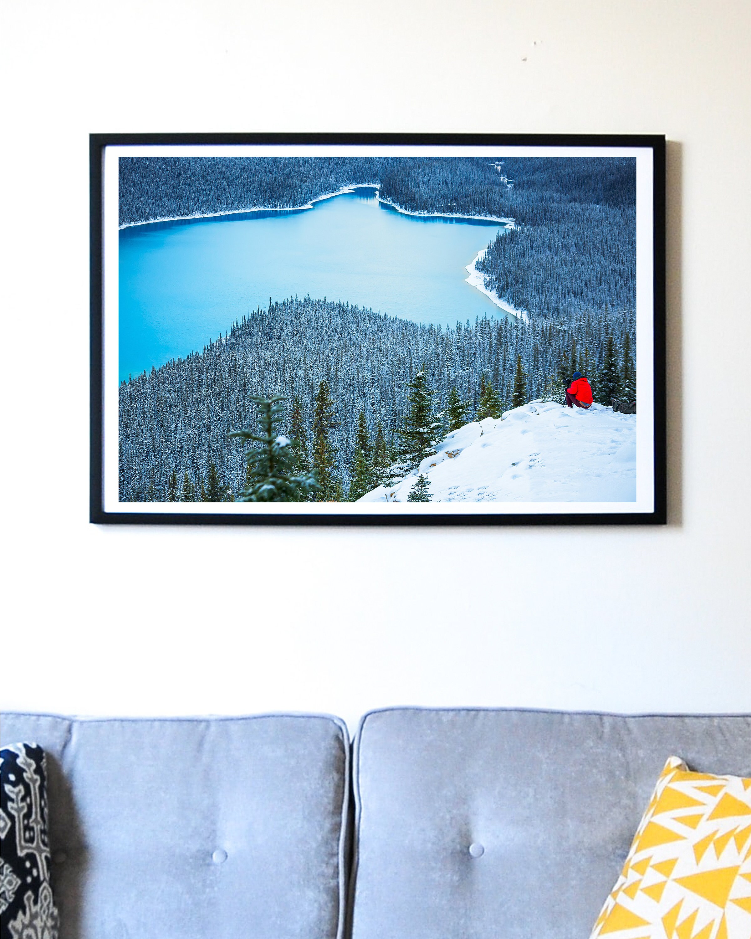 Peyto Lake Winter Landscape Photograph Banff National Park Canada Fine ...
