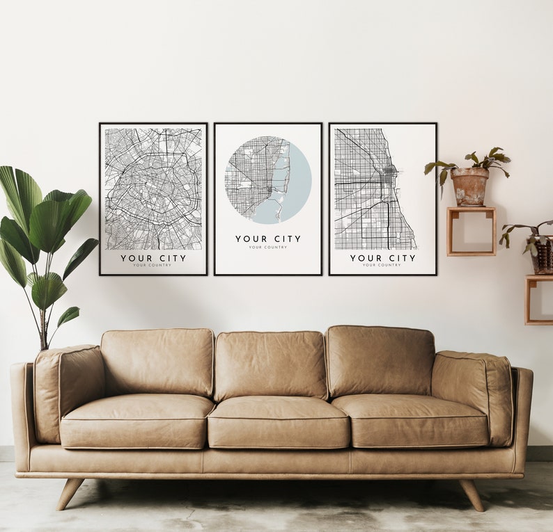 Carte personnalisée, Impression de carte de la ville, Poster de carte personnalisée, N'importe quelle ville, N'importe quelle commune, Impression de carte personnalisée, Art mural imprimable, Minimaliste, Carte imprimable image 10