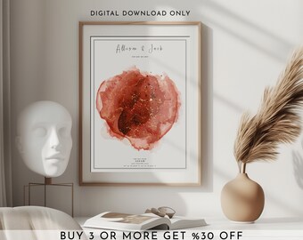 Custom Star Map Print, The Night We Met, Anniversary Gift, Star Map by Date, Personalized Star Chart, Night Sky Print, Night We Met