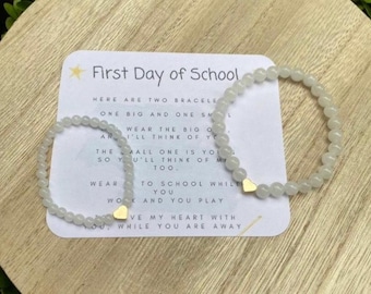 Conjunto de pulseras para mamá e hija: Regalo para el primer día de clases