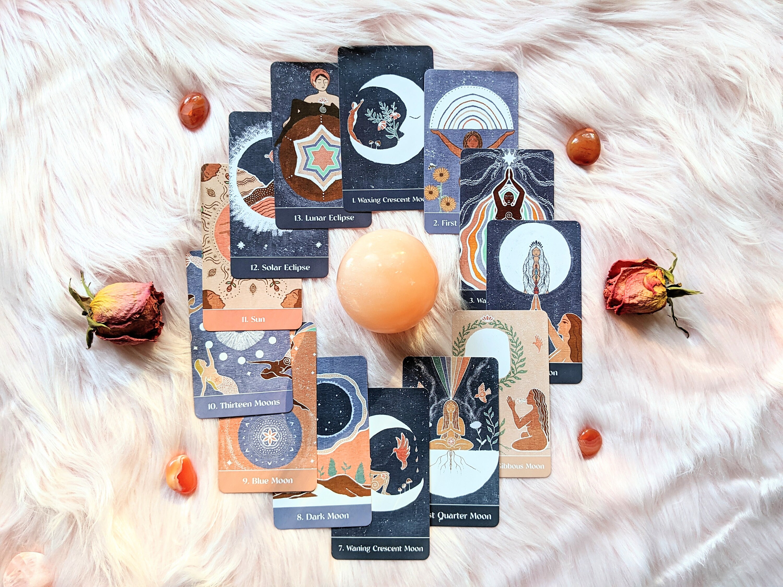 Oracle Deck Guide Book Sacred Cycles Moon Phases - Etsy Finland
