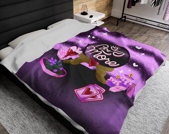 Love More Velveteen Plush Blanket