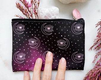 Color Changing Pouch - Magic Bag, Witchy Gift, Makeup Bag, Crystal Pouch, Essential Oils Case, Crystal Case