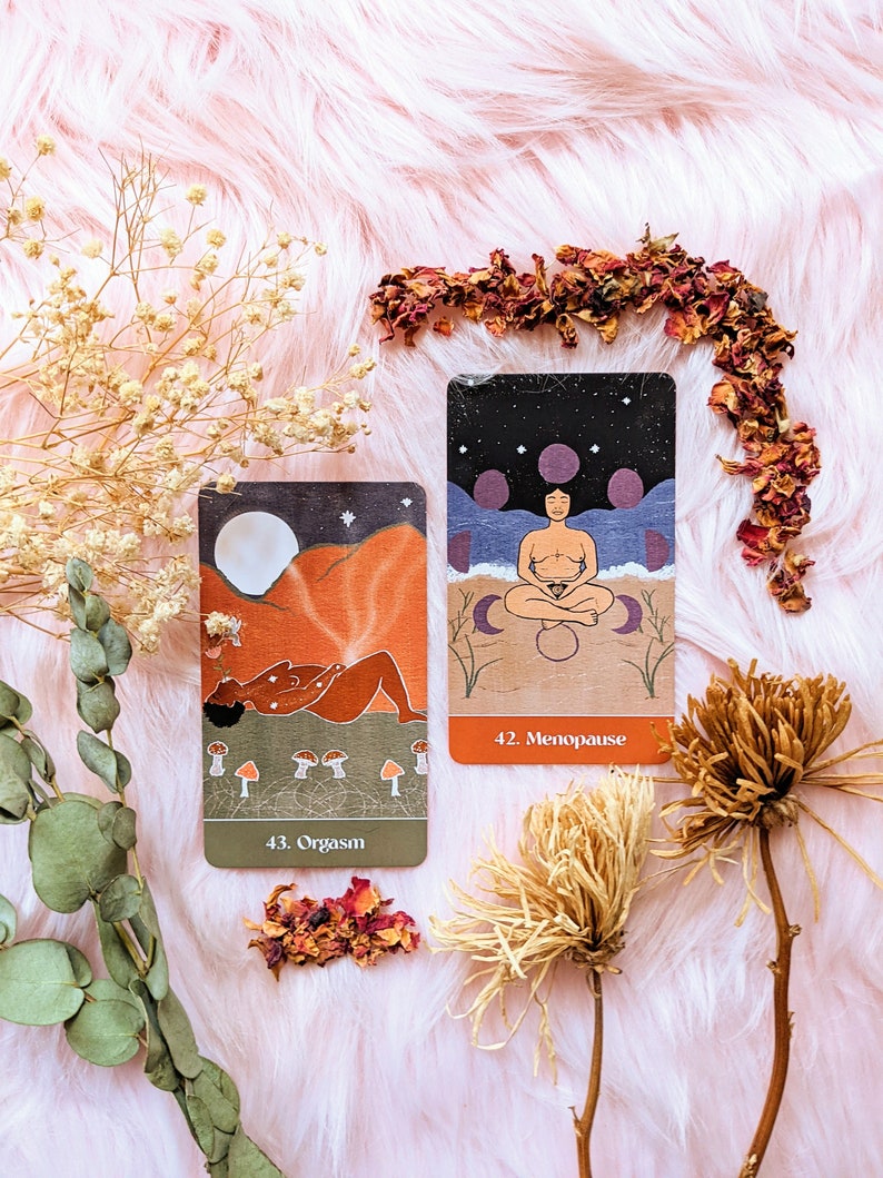 Sacred Cycles Oracle Deck With Guide Book Spiritual Journey Etsy