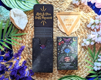 Spirit Allies Oracle Reader Set - Jill Pyle - Tarot Case, Card Holder, Spirit Guide, Self-Care, Oracle Card Deck, Goddess Provisions