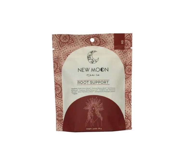 Root Support Organic Tea for Menstrual Cycle Support Nettle, Oatstraw, Tulsi, Rosemary, Dandelion Leaf, Lemon Peel, Lemongrass image 5