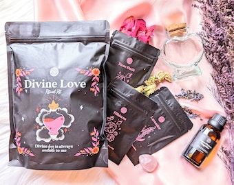 Divine Love Ritual Kit - Love Spell, Love Ritual, Manifestation, Relationship Spell, Boyfriend Spell, Love Altar, DIY - Goddess Provisions