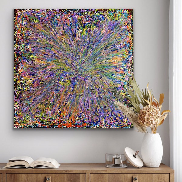 Acrylic painting on canvas, Abstract painting, Modern Contemporary art, Hand painted large painting, Colorful picture, Original artwork