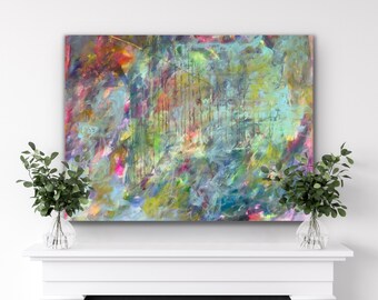 Abstract painting | Acrylic picture on canvas | Colorful painting | Modern Art Canvas | Large abstract painting | Contemporary Art |