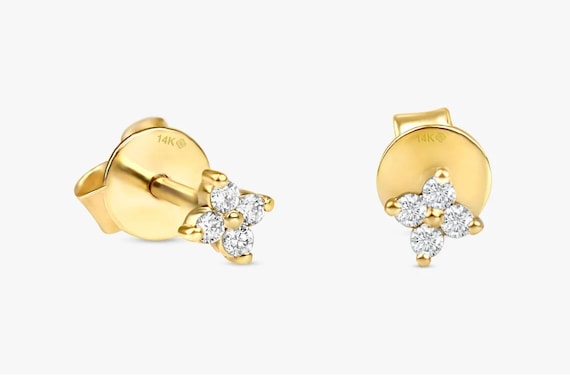 4 stone clearance diamond earrings