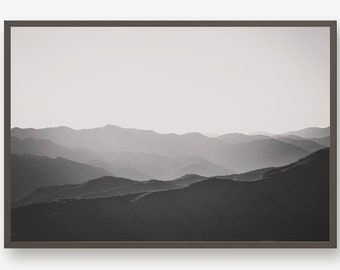 Mountain Print, Mountain Photography, Mountain Wall Art, Black And White, Mountain Print, Nature Photography, Mountain Photo, Mountain Decor