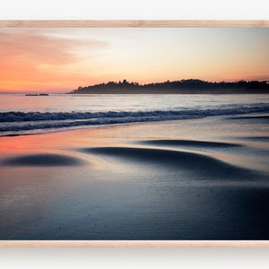 Carmel Beach, Sunset, California Sunset, Wall Art, Ocean Photography, Beach Art, Ocean Waves, Ocean Print, Sand And Ocean, California Decor