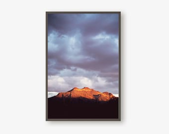 Arizona Mountain Print - Desert Stormclouds Landscape Photography