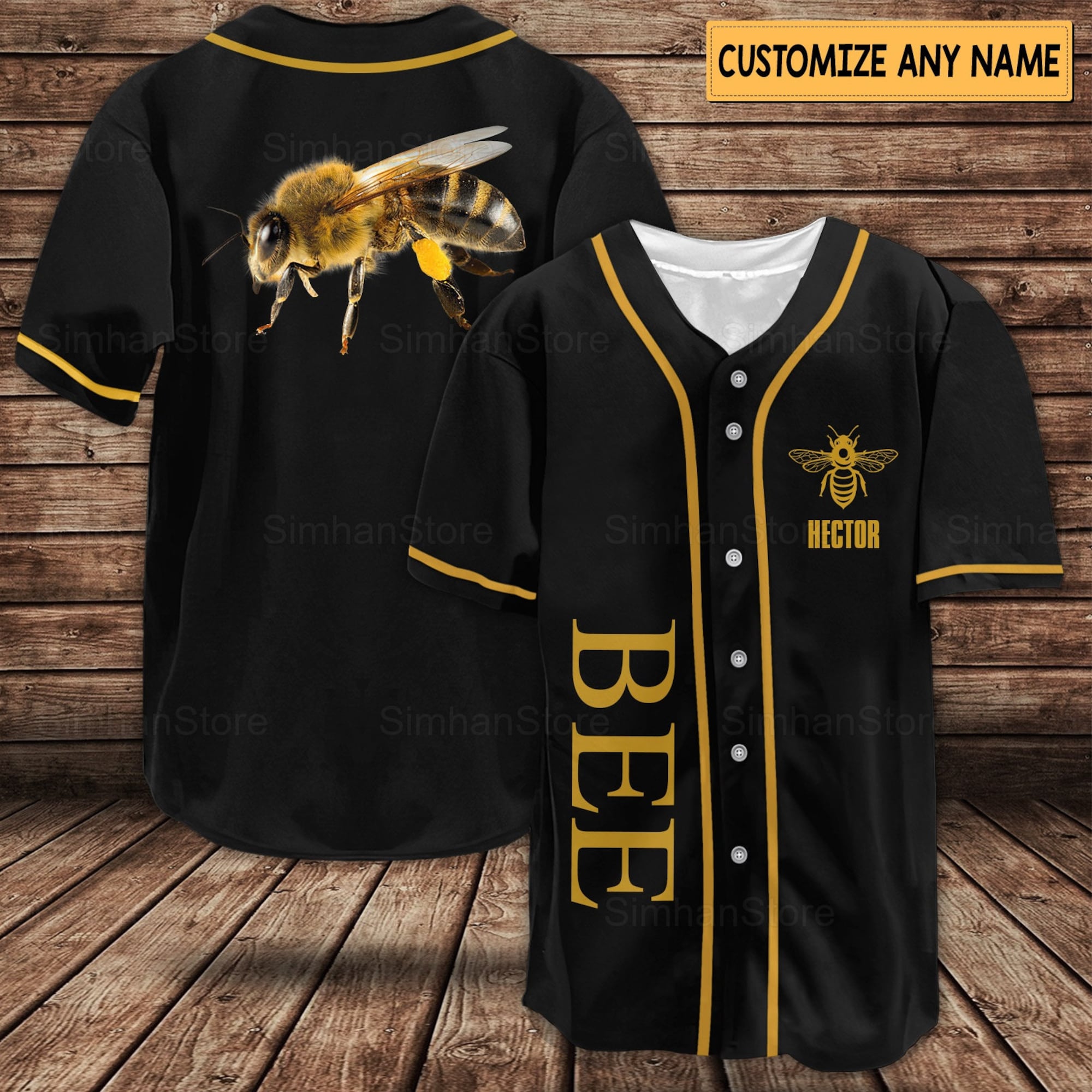 Bee Baseball Shirts, Personalized Bee Jersey, Bee Shirts, Bee Baseball Jersey