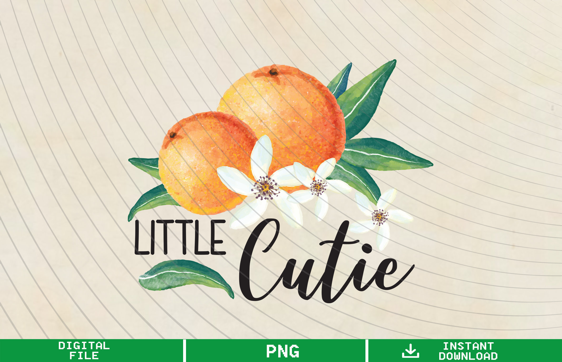 Little Cutie PNG Orange Png Fruit Png Baby Png Birthday Etsy