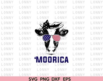 Download Patriotic Cow Svg Etsy